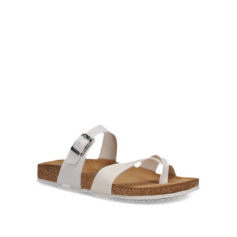 Λευκό footbed σανδάλι