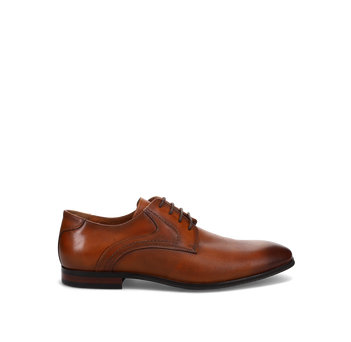 Men''s tan leather Oxford shoe