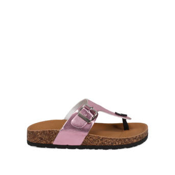 Pink footbed sandal