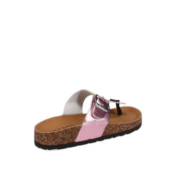 Pink footbed sandal