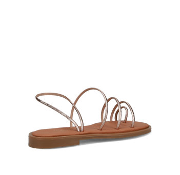 Ροζ χρυσό multistrap σανδάλι