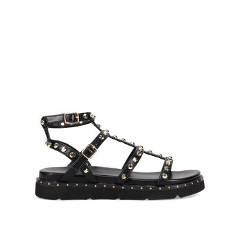 Μαύρο flatform σανδάλι