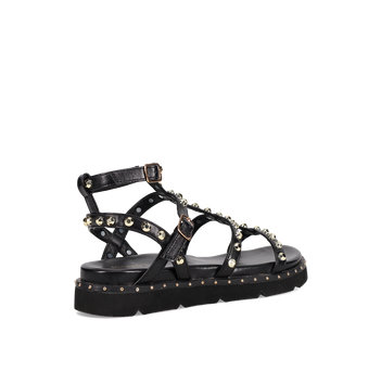 Μαύρο flatform σανδάλι