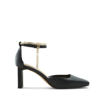 Black leather pump SOFTIE