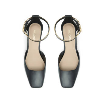 Black leather pump SOFTIE