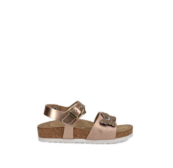 Kids'' rose gold footbed sandal