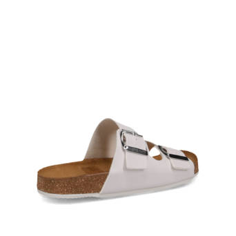 Λευκό footbed σανδάλι