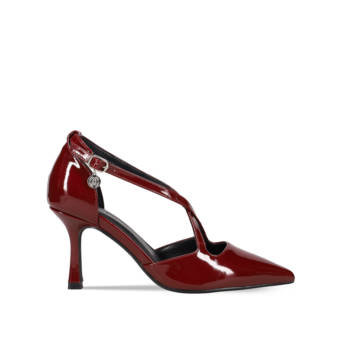 Burgundy patent pump