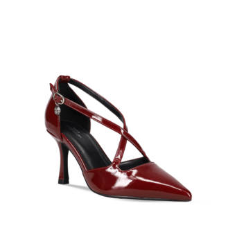 Burgundy patent pump