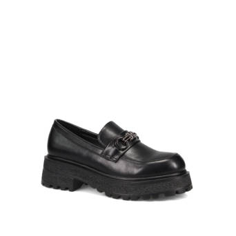 Μαύρο chunky loafer