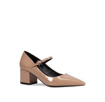 Taupe Mary Jane pump