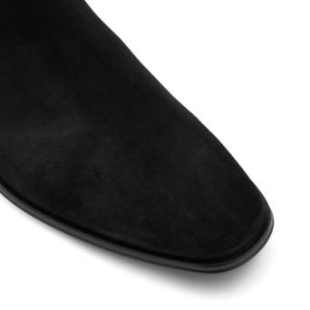 Men''s black leather suede boot CRIWIEN