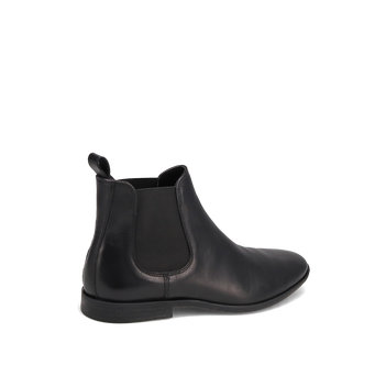 Men''sBlack leather Chelsea boot