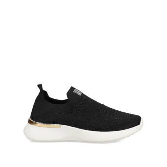 Black slip-on sneaker