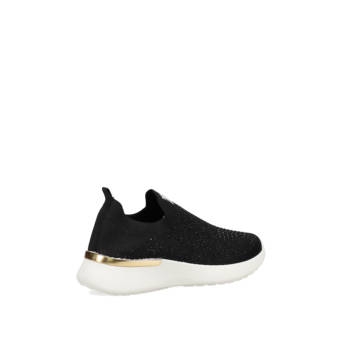 Black slip-on sneaker