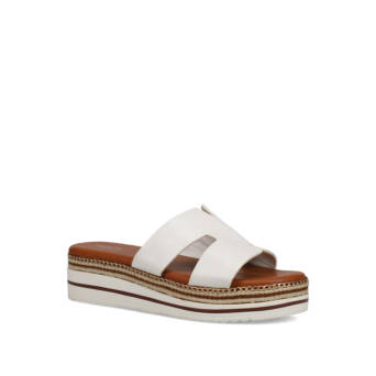 White flatform sandal