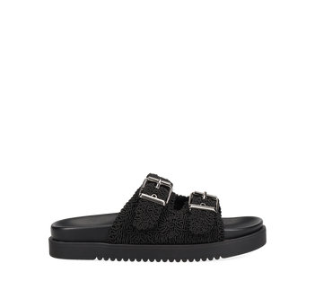 Μαύρο footbed σανδάλι