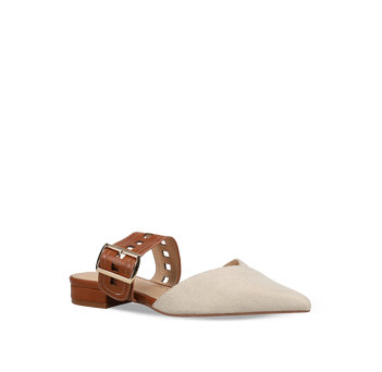 Tan ballet flat