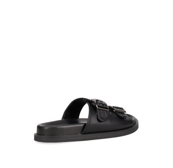 Black footbed sandal