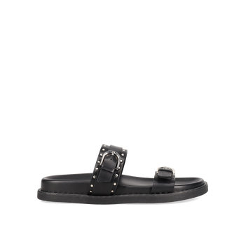 Black footbed sandal