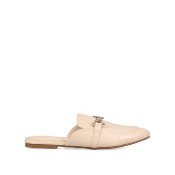 Beige mule moccasin