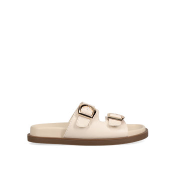 Beige footbed sandal