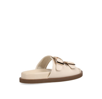 Beige footbed sandal