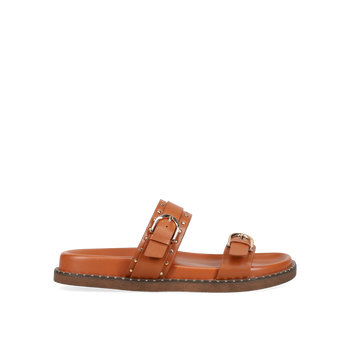 Tan footbed sandal