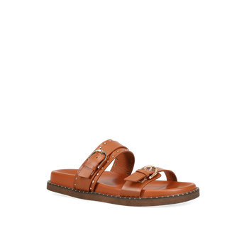 Tan footbed sandal