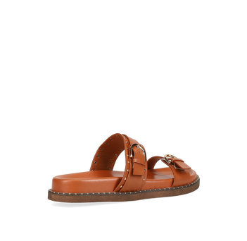 Tan footbed sandal