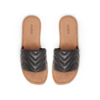 Black leather sandal PILINIAA