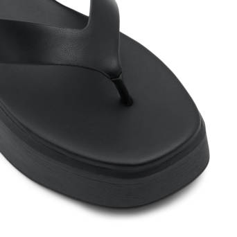 Black wedge sandal DELPHY