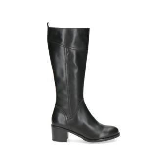 Μαύρη δερμάτινη μπότα