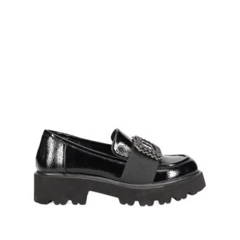 Μαύρο chunky loafer