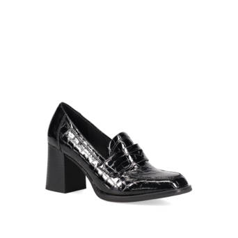 Μαύρο κροκό loafer