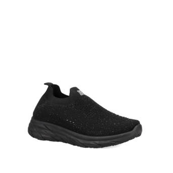 Black slip-on sneaker