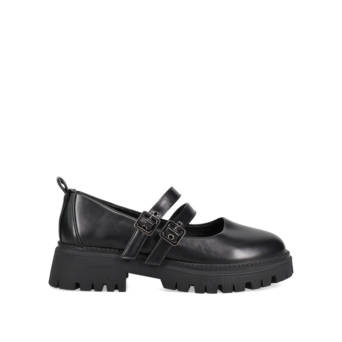 Black chunky ballet flat