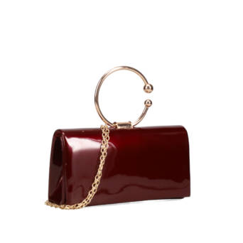Burgundy handbag