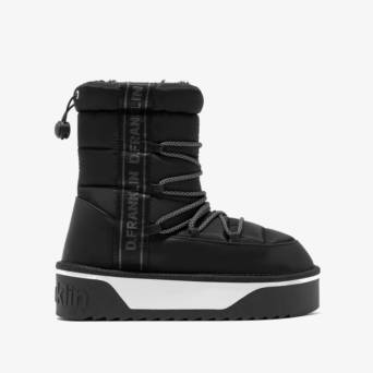 Black platform bootie