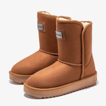 Tan fur lined bootie