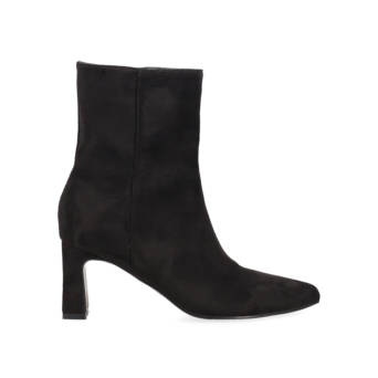 Black suede bootie
