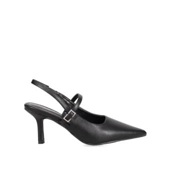 Black slingback pump