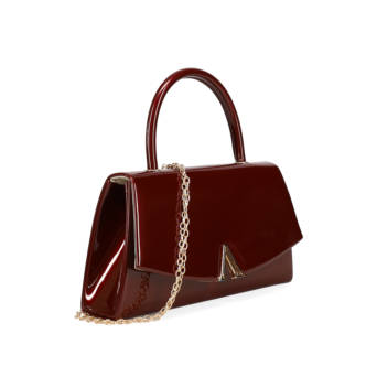 Burgundy handbag