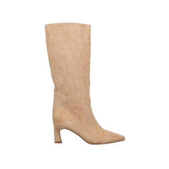 Beige suede boot