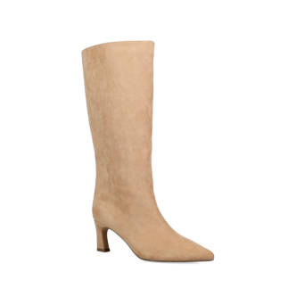 Beige suede boot