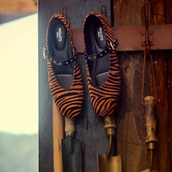 Animal print ballet flat