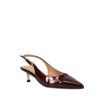 Burgundy slingback pump