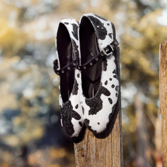 Animal print ballet flat