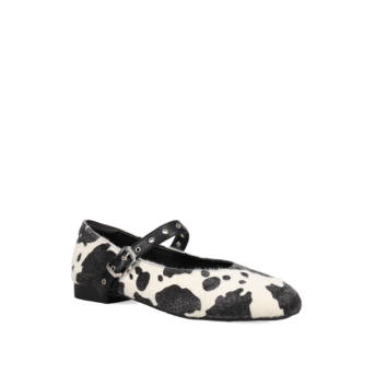 Animal print ballet flat