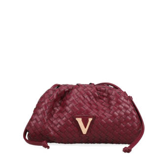 Burgundy clutch bag